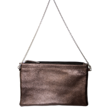 pochette Zouina marron glac� iris�