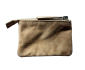 Porte-monnaie Chouia chevreau velours beige
