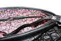 sac minima en cuir cloqu� noir